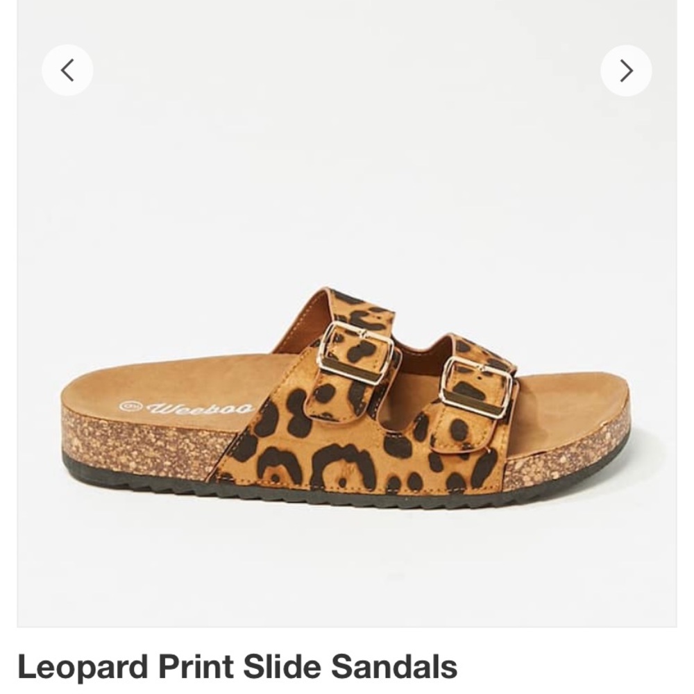 Leopard print sandals